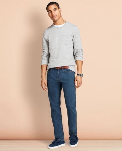 901 Slim Straight Jeans in Indigo Denim, image 2