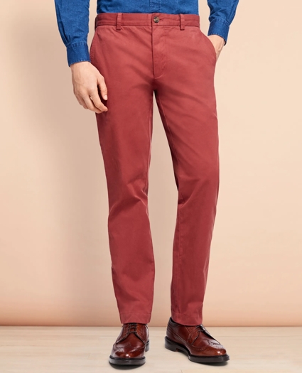 Garment-Dyed Stretch Chinos, image 1