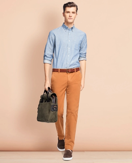 Garment-Dyed Stretch Chinos, image 2