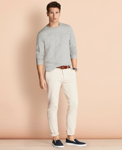 Slim-Fit Garment-Dyed Stretch Chinos, image 2
