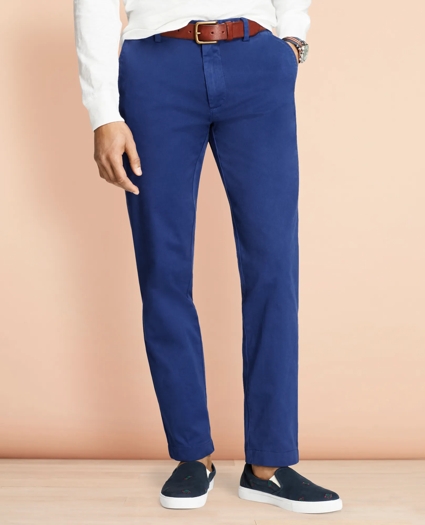 Garment-Dyed Stretch Chinos, image 1
