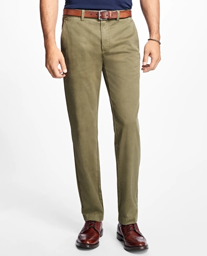 Garment-Dyed Stretch Chinos, image 1