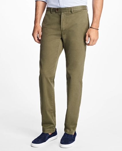 Slim-Fit Garment-Dyed Stretch Chinos, image 1