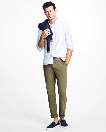 Slim-Fit Garment-Dyed Stretch Chinos, image 2