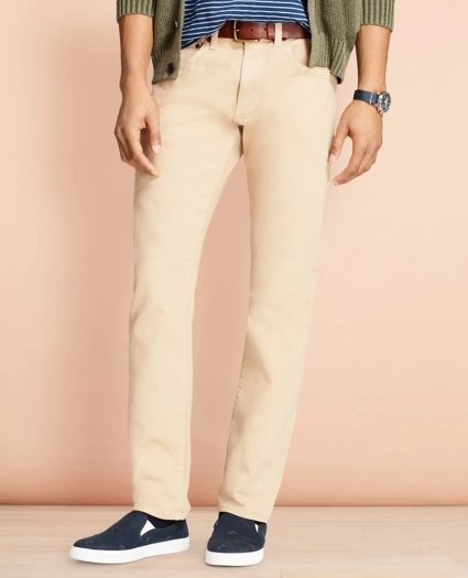 Slim-Fit Garment-Dyed Jeans, image 1
