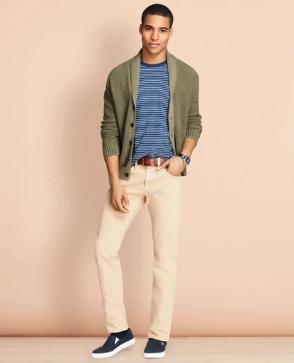 Slim-Fit Garment-Dyed Jeans, image 2