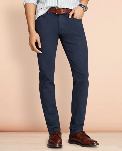 Slim-Fit Garment-Dyed Jeans, image 1