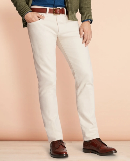 Slim-Fit Garment-Dyed Jeans, image 1