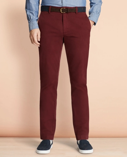 Garment-Dyed Stretch Chinos, image 1