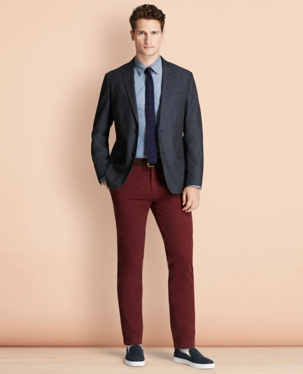 Garment-Dyed Stretch Chinos, image 2