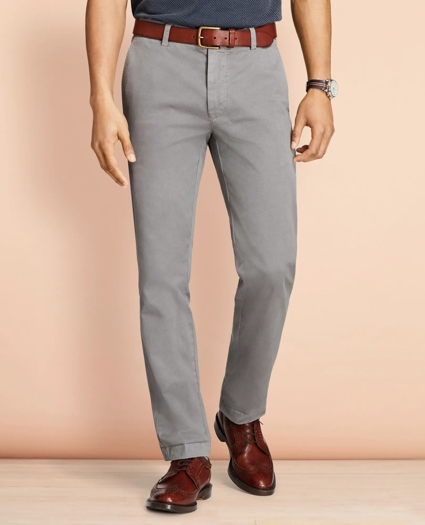 Garment-Dyed Stretch Chinos, image 1