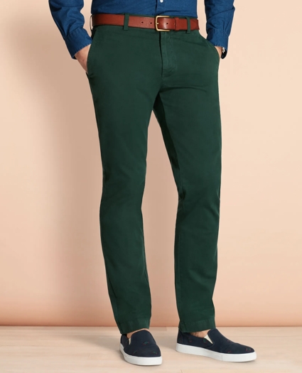 Garment-Dyed Stretch Chinos, image 1