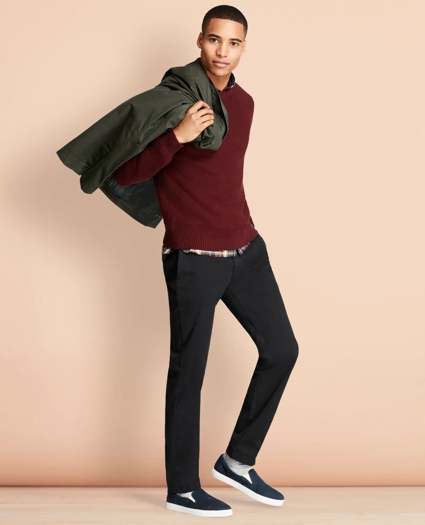 Slim-Fit Garment-Dyed Stretch Chinos, image 1