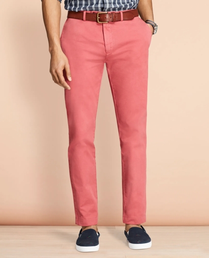 Slim-Fit Garment-Dyed Stretch Chinos, image 3