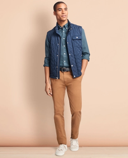 Slim-Fit Garment-Dyed Stretch Chinos, image 2