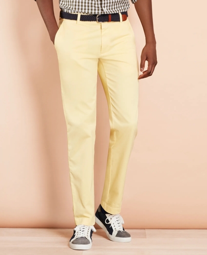 Garment-Dyed Stretch Chinos, image 1
