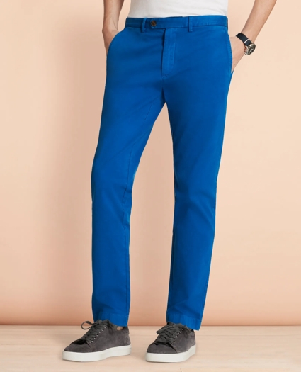 Slim-Fit Garment-Dyed Stretch Chinos, image 1