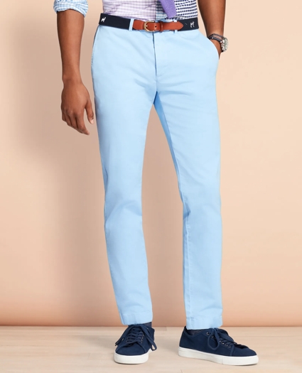 Slim-Fit Garment-Dyed Stretch Chinos, image 1