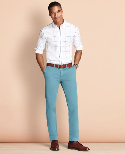 Slim-Fit Garment-Dyed Stretch Chinos, image 2