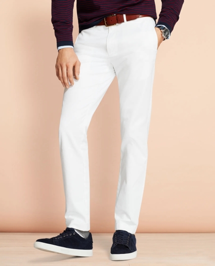 Slim-Fit Garment-Dyed Stretch Chinos, image 1