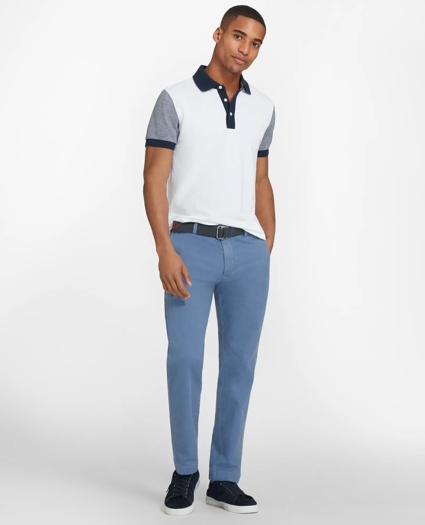 Garment-Dyed Cotton-Linen Stretch Chinos, image 2