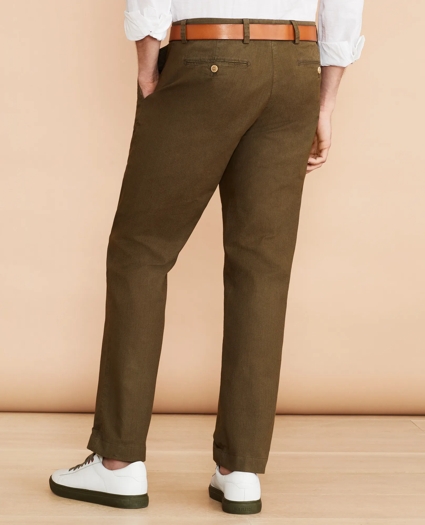 Garment-Dyed Cotton-Linen Stretch Chinos, image 3