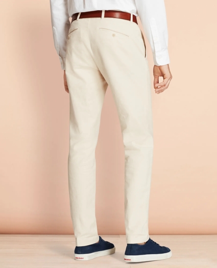 Garment-Dyed Cotton-Linen Stretch Chinos, image 3