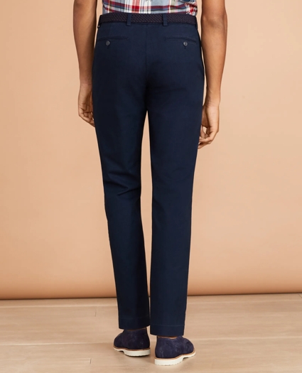 Slim Garment-Dyed Cotton-Linen Stretch Chinos, image 3