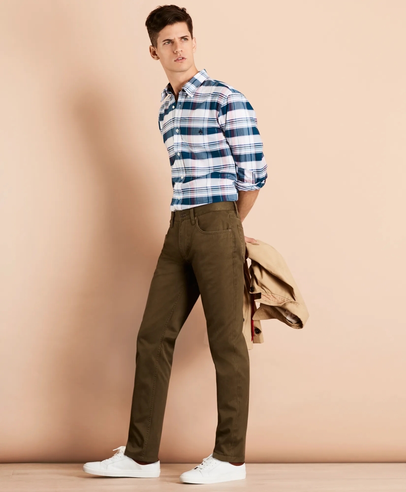 Herringbone Five-Pocket Pants, image 3