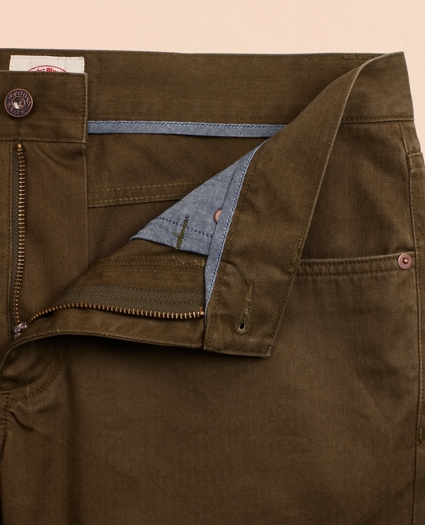 Herringbone Five-Pocket Pants, image 4