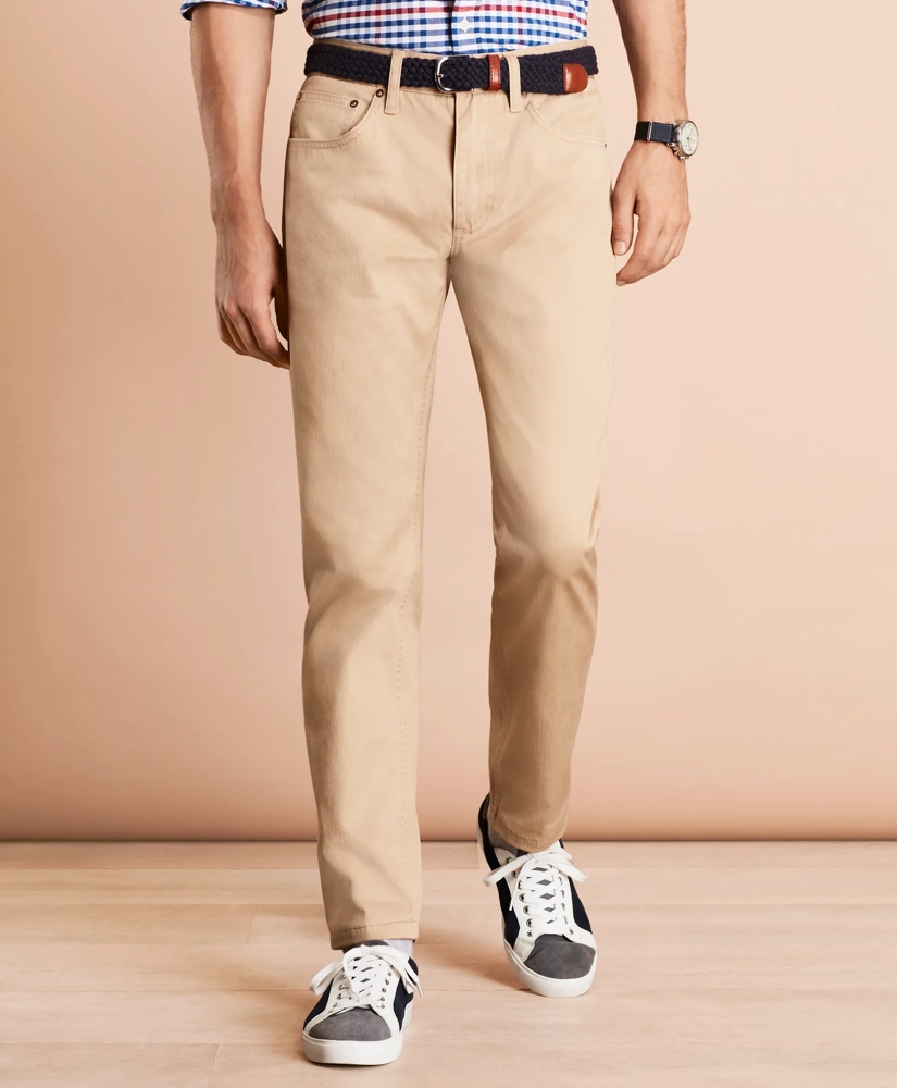Herringbone Five-Pocket Pants, image 2