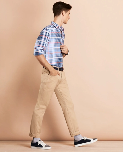 Herringbone Five-Pocket Pants, image 4