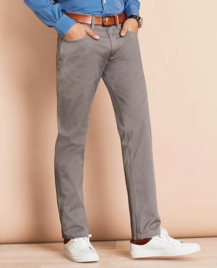 Herringbone Five-Pocket Pants, image 1
