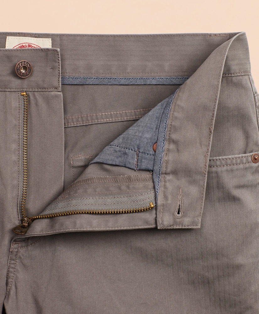 Herringbone Five-Pocket Pants, image 3