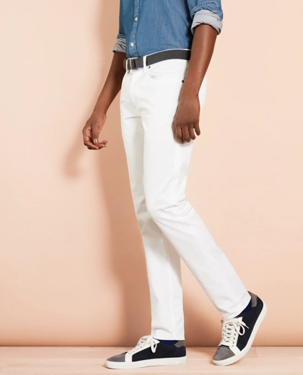 Herringbone Five-Pocket Pants, image 1