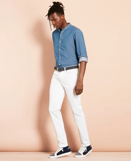 Herringbone Five-Pocket Pants, image 2
