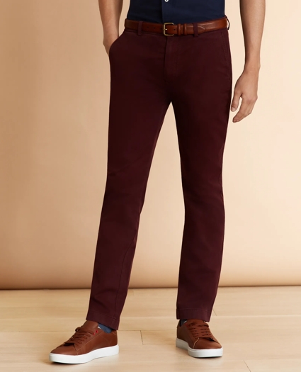 Garment-Dyed Stretch Chinos, image 1