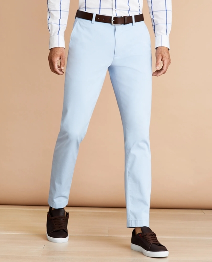 Garment-Dyed Stretch Chinos, image 1