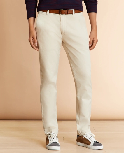 Garment-Dyed Stretch Chinos, image 1