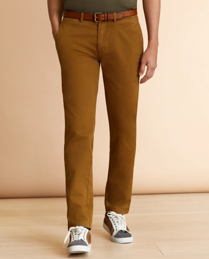 Slim-Fit Garment-Dyed Stretch Chinos, image 1
