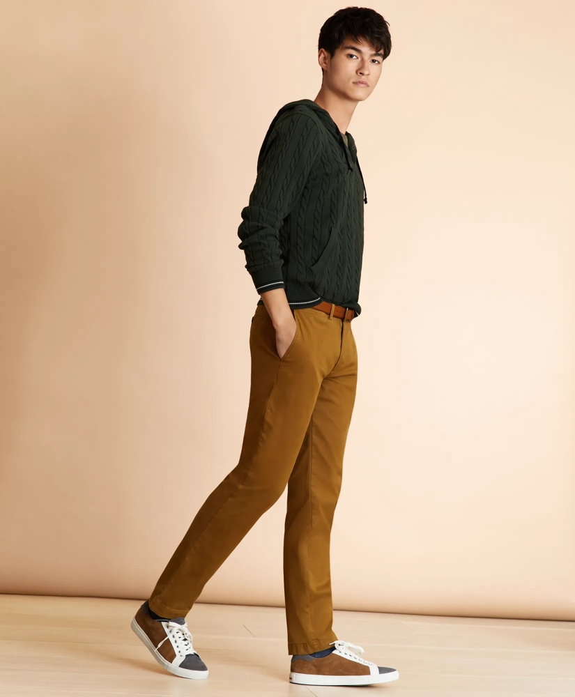 Slim-Fit Garment-Dyed Stretch Chinos, image 2