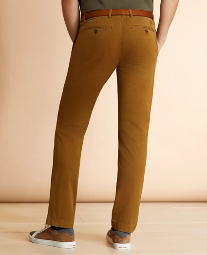 Slim-Fit Garment-Dyed Stretch Chinos, image 3