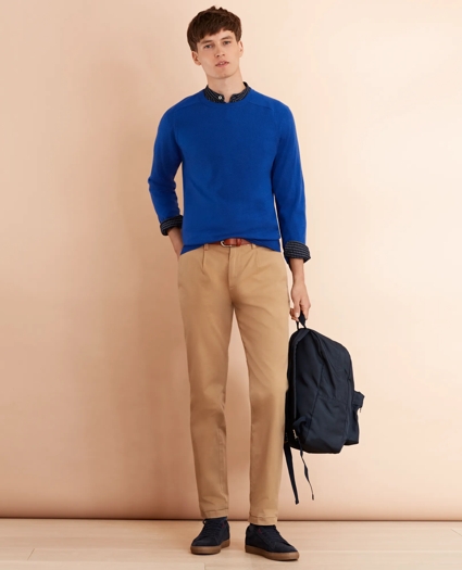 Pleat-Front Twill Chinos, image 2