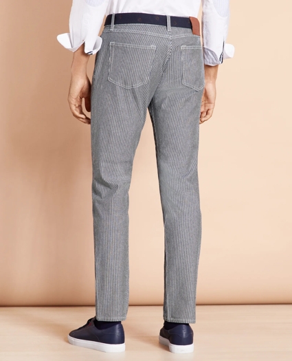 Striped Indigo Lightweight Jeans, image 3