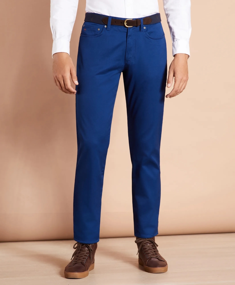 Five-Pocket Flannel-Lined Chinos, image 3