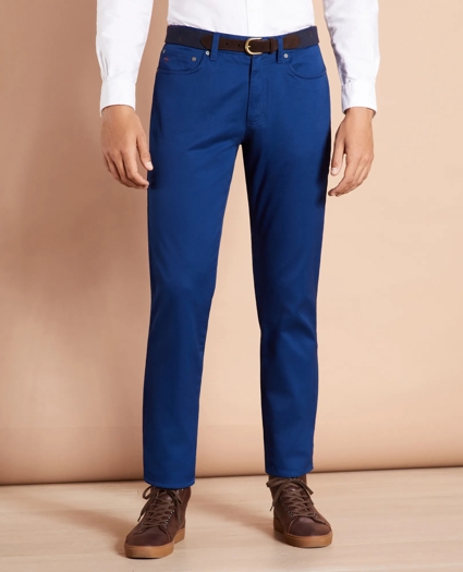 Five-Pocket Flannel-Lined Chinos, image 3