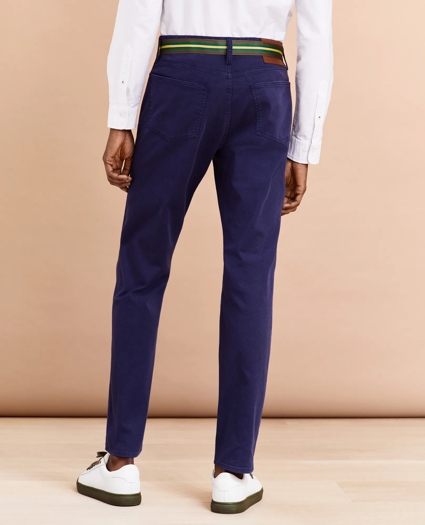 Five-Pocket Stretch Denim Pants, image 3