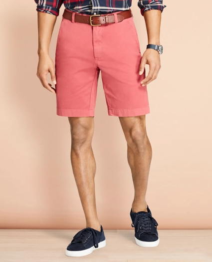 Stretch Cotton Twill Shorts, image 1