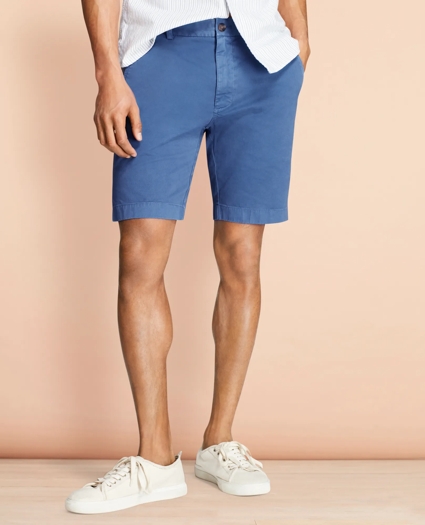 Stretch Cotton Twill Shorts, image 1