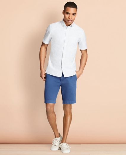 Stretch Cotton Twill Shorts, image 2